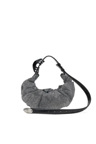 grab-d hobo s Grab-D S-Small τσάντα hobo με πτυχώσεις σε κρυστάλλινο τζιν