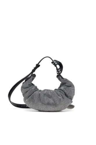 grab-d hobo s Grab-D S-Small τσάντα hobo με πτυχώσεις σε κρυστάλλινο τζιν