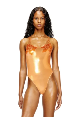 ivo_nny_swimsuit Μεταλλικό μαγιό με τύπωμα λωτού