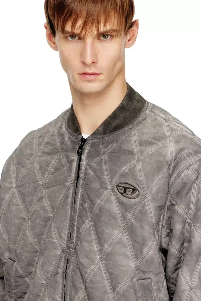 j-type-treat Μπουφάν bomber με επένδυση και καπιτονέ σχέδιο j-type-treat Μπουφάν bomber με επένδυση και καπιτονέ σχέδιο