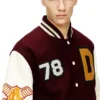 l-arry-cp Μπουφάν Varsity από μαλλί και δέρμα l-arry-cp Μπουφάν Varsity από μαλλί και δέρμα