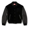 l-nyman Μπουφάν bomber Varsity από βαμβάκι και δέρμα l-nyman Μπουφάν bomber Varsity από βαμβάκι και δέρμα