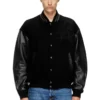 l-nyman Μπουφάν bomber Varsity από βαμβάκι και δέρμα l-nyman Μπουφάν bomber Varsity από βαμβάκι και δέρμα