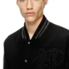 l-nyman Μπουφάν bomber Varsity από βαμβάκι και δέρμα l-nyman Μπουφάν bomber Varsity από βαμβάκι και δέρμα