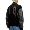 l-nyman Μπουφάν bomber Varsity από βαμβάκι και δέρμα l-nyman Μπουφάν bomber Varsity από βαμβάκι και δέρμα