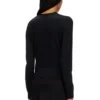 m-alima Μαλλί ζακέτα με λογότυπο cut-out m-alima Μαλλί ζακέτα με λογότυπο cut-out