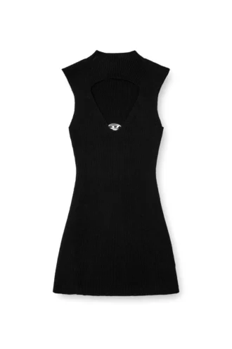 m-oloni-short Μίνι φόρεμα από μαλλί με ένθετο