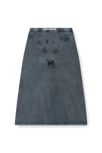 o-alline Φούστα midi από τζέρσεϊ με εμφάνιση denim