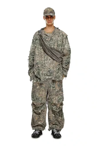 p-hokney Παντελόνι Camo με φθαρμένο φινίρισμα