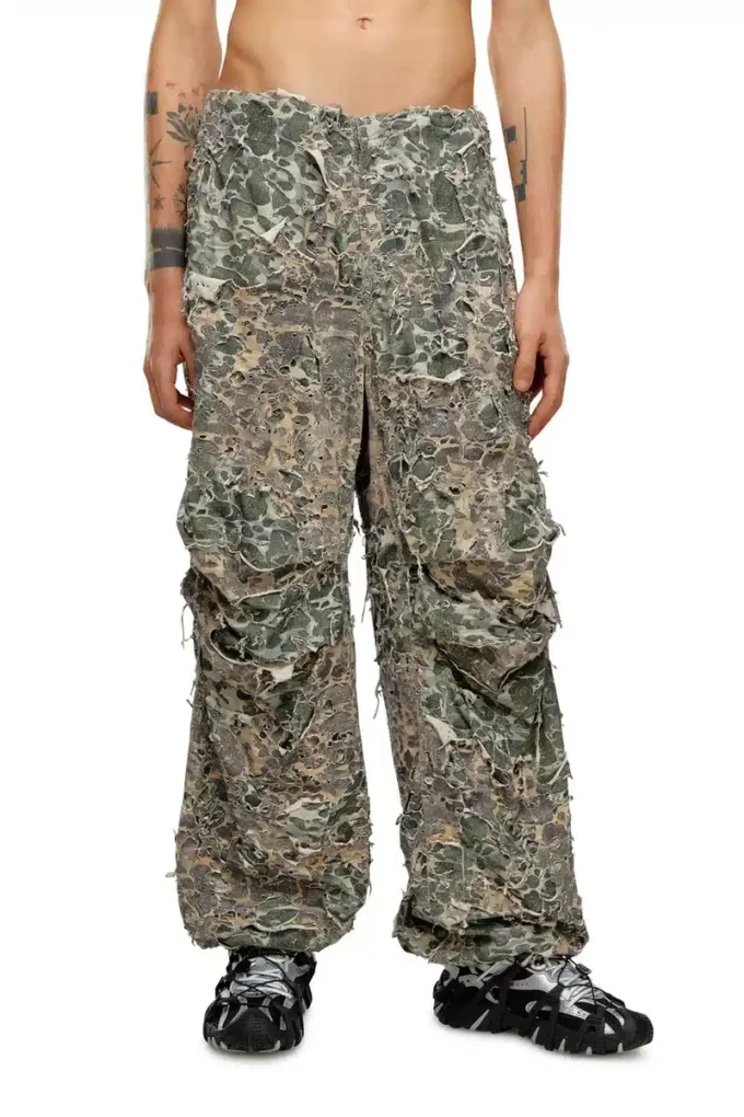p-hokney Παντελόνι Camo με φθαρμένο φινίρισμα p-hokney Παντελόνι Camo με φθαρμένο φινίρισμα