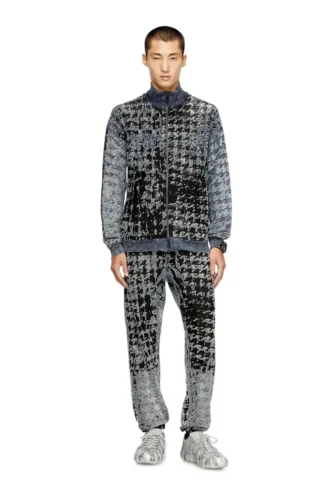p-labis Ελαστικό παντελόνι σε μοτίβο devoré houndstooth
