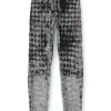 p-labis Ελαστικό παντελόνι σε μοτίβο devoré houndstooth p-labis Ελαστικό παντελόνι σε μοτίβο devoré houndstooth