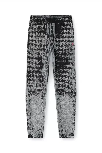 p-labis Ελαστικό παντελόνι σε μοτίβο devoré houndstooth