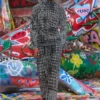 p-labis Ελαστικό παντελόνι σε μοτίβο devoré houndstooth p-labis Ελαστικό παντελόνι σε μοτίβο devoré houndstooth