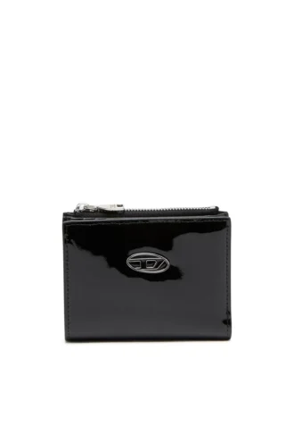 play bi-fold zip ii Μικρό πορτοφόλι από γυαλιστερό δέρμα