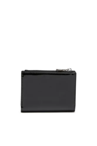 play bi-fold zip ii Μικρό πορτοφόλι από γυαλιστερό δέρμα