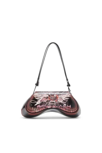 play crossbody Τσάντα ώμου Play από γυαλιστερό PU με τύπωμα