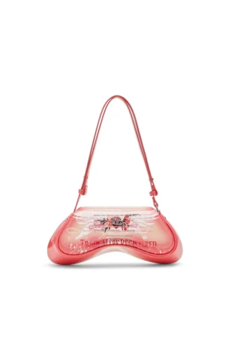 play crossbody Τσάντα ώμου Play από γυαλιστερό PU με τύπωμα