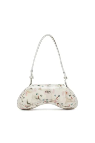 play crossbody Τσάντα ώμου Play από γυαλιστερό PU με τύπωμα