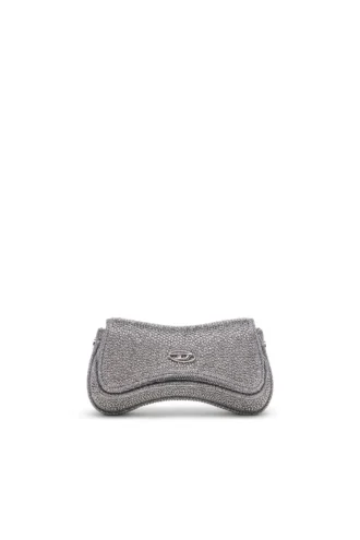 play crossbody xs Τσάντα Play-Mini crossbody από κρυστάλλινο Lurex