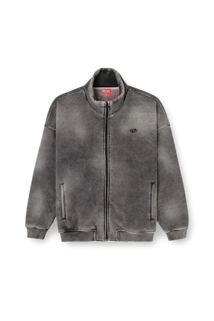 s-batel-v1 Μπουφάν με φόδρα Teddy και φερμουάρ με εφέ denim s-batel-v1 Μπουφάν με φόδρα Teddy και φερμουάρ με εφέ denim