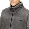 s-batel-v1 Μπουφάν με φόδρα Teddy και φερμουάρ με εφέ denim s-batel-v1 Μπουφάν με φόδρα Teddy και φερμουάρ με εφέ denim