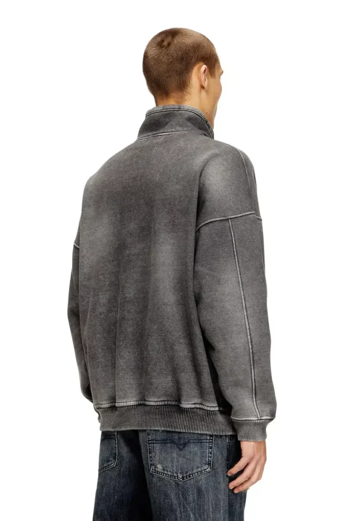 s-batel-v1 Μπουφάν με φόδρα Teddy και φερμουάρ με εφέ denim s-batel-v1 Μπουφάν με φόδρα Teddy και φερμουάρ με εφέ denim