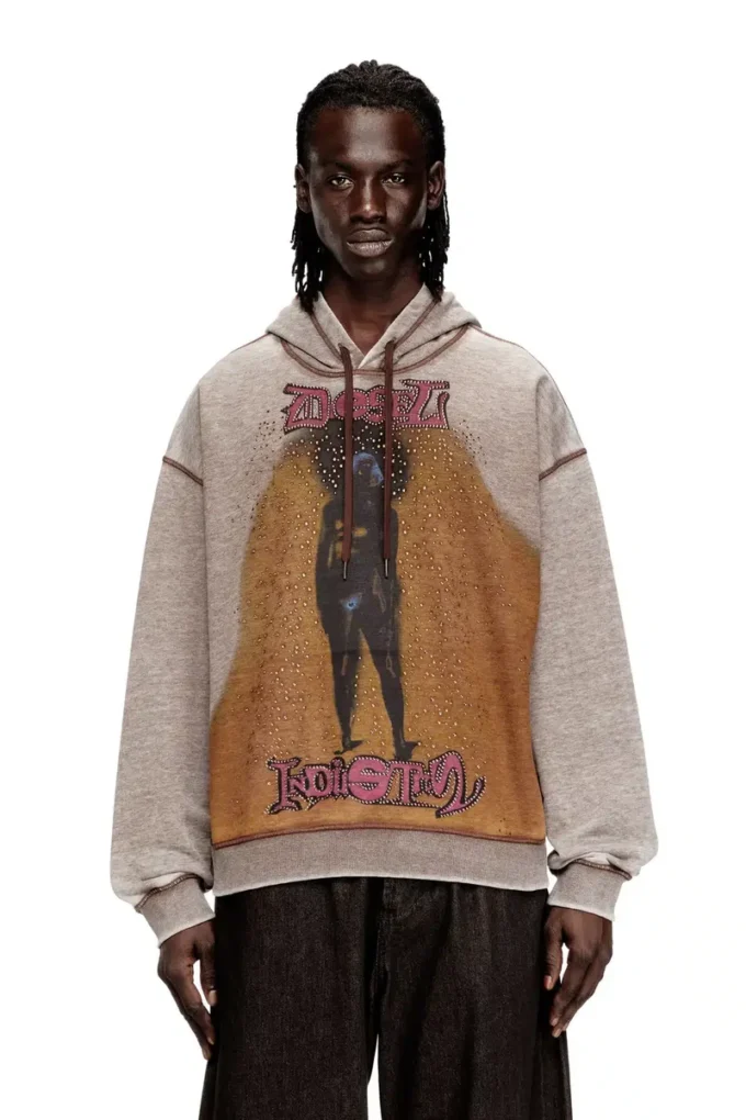 s-boxton-hood Φούτερ με τύπωμα και καρφιά s-boxton-hood Φούτερ με τύπωμα και καρφιά