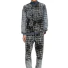 s-corr Devoré φούτερ με φερμουάρ και μοτίβο houndstooth s-corr Devoré φούτερ με φερμουάρ και μοτίβο houndstooth