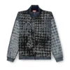 s-corr Devoré φούτερ με φερμουάρ και μοτίβο houndstooth s-corr Devoré φούτερ με φερμουάρ και μοτίβο houndstooth