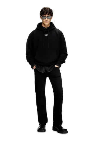 s-macs-hood-od Φούτερ με κουκούλα oversized με μεταλλικό λογότυπο