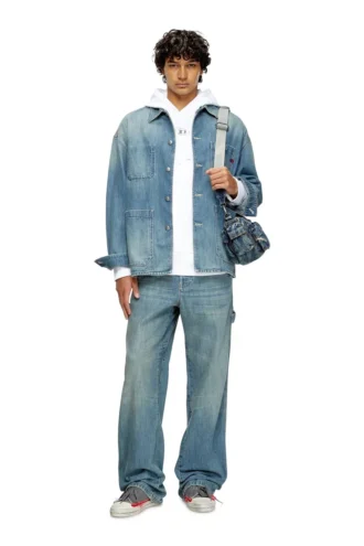 s-macs-hood-od Φούτερ με κουκούλα oversized με μεταλλικό λογότυπο