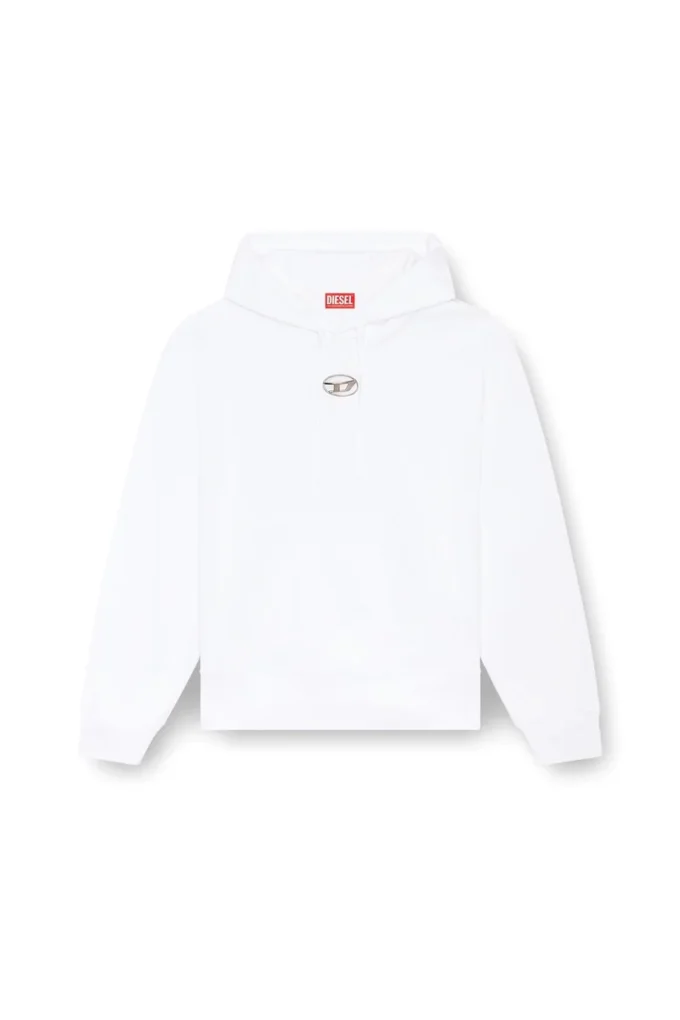 s-macs-hood-od Φούτερ με κουκούλα oversized με μεταλλικό λογότυπο