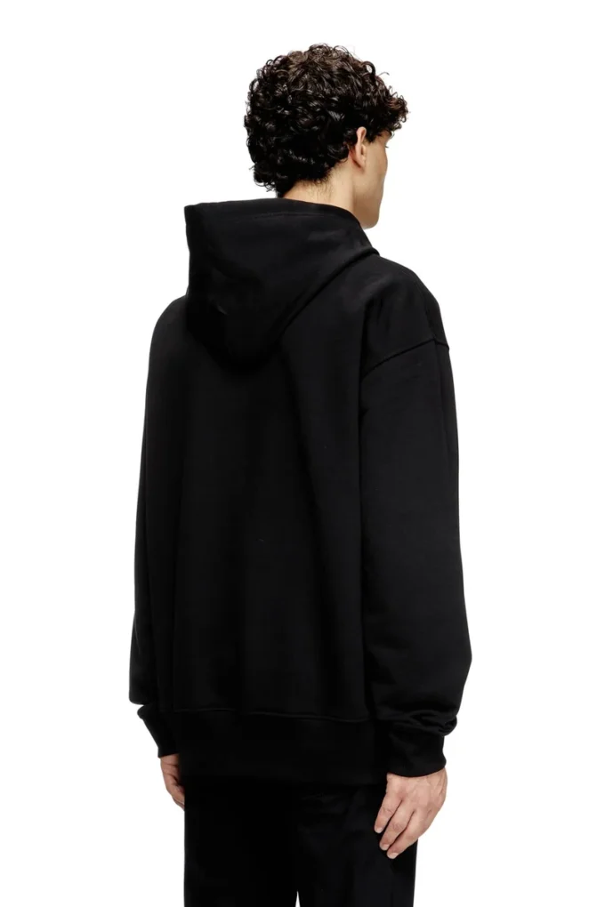 s-macs-hood-od Φούτερ με κουκούλα oversized με μεταλλικό λογότυπο