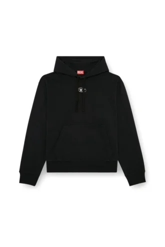 s-macs-hood-od Φούτερ με κουκούλα oversized με μεταλλικό λογότυπο