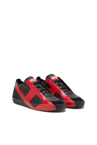s-slante-d low S-Slante-D-Sneakers από σουέτ και δέρμα με λογότυπο D