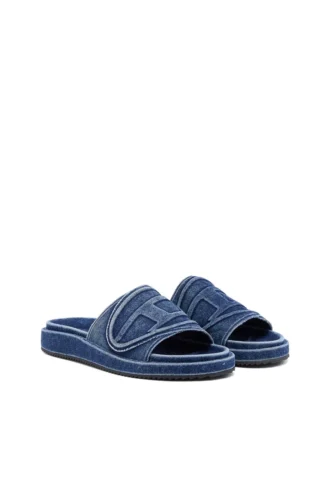 sa-slide d oval Sa-Slide D-Denim σαγιονάρες με ανάγλυφο λουράκι