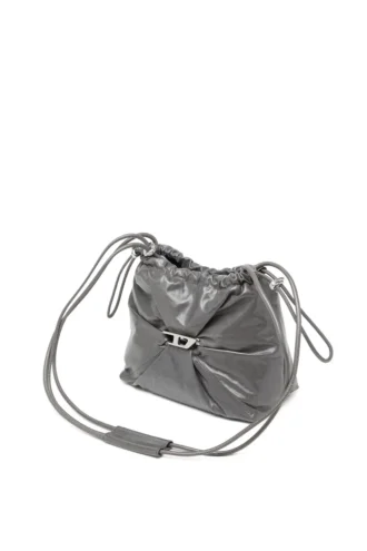 scrunch-d bucket Τσάντα Scrunch-D-Bucket από γυαλιστερό τσαλακωμένο δέρμα
