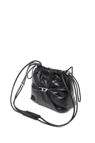 scrunch-d bucket Τσάντα Scrunch-D-Bucket από γυαλιστερό τσαλακωμένο δέρμα