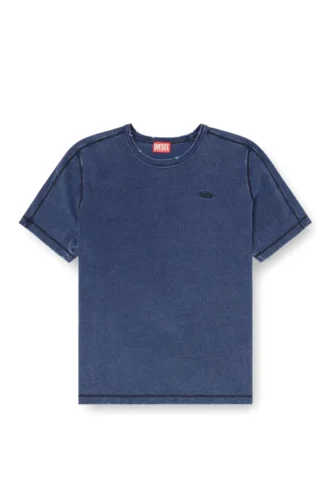 t-adjind-new Τ-shirt με εφέ φθοράς και εφέ τζιν