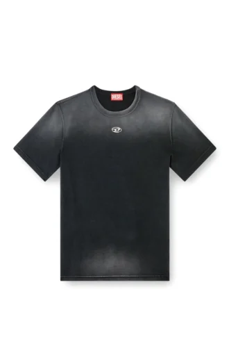 t-adjust-t1 Φθαρμένο T-shirt με οβάλ D