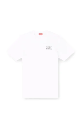 t-adjust-v5 Κανονικό βαμβακερό T-shirt με ανάγλυφη εκτύπωση
