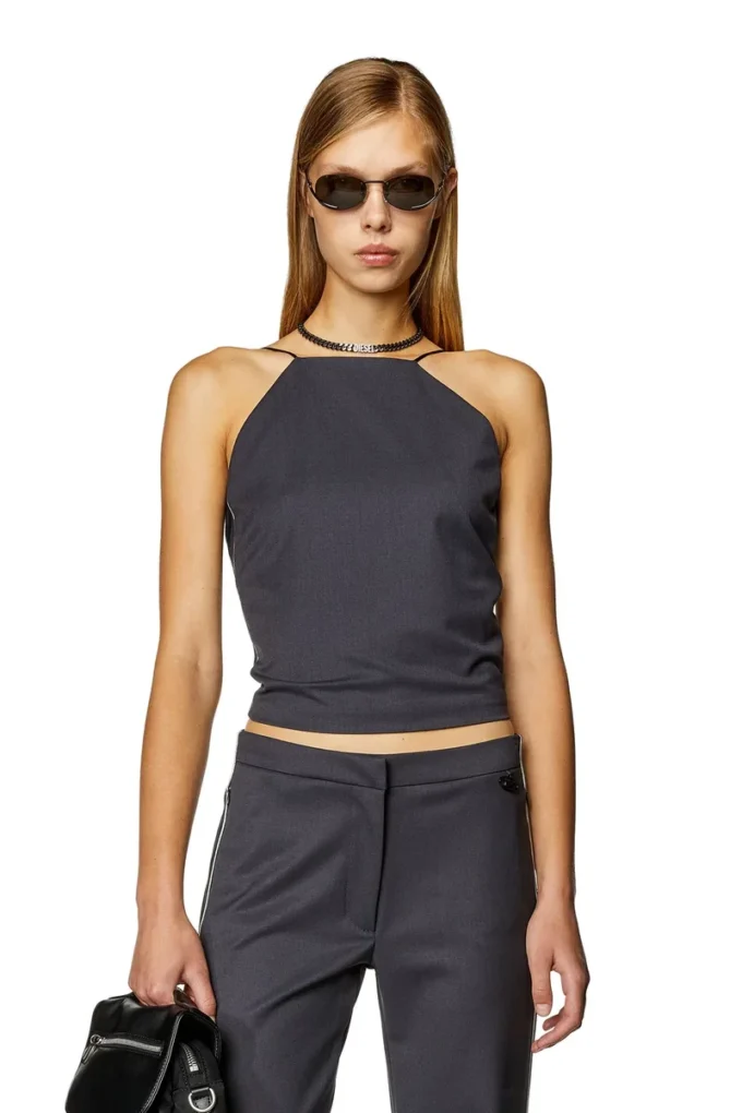 t-bety Cami top από μείγμα μαλλιού και διπλό πλεκτό