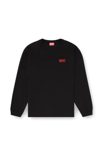 t-boxt-ls-bisk Χαλαρό μακρυμάνικο T-shirt με λογότυπα Diesel