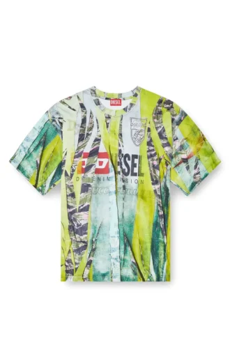 t-boxt-r13 T-shirt με εκτύπωση trompe l’oeil cracked