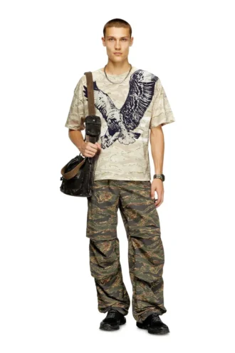 t-boxt-t14 Μπλουζάκι Camo με τύπωμα αετού