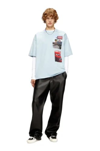 t-boxt-t3 T-shirt με φωτογραφικά μπαλώματα με λογότυπο