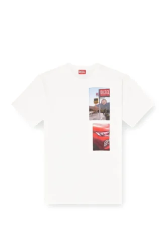 t-boxt-t3 T-shirt με φωτογραφικά μπαλώματα με λογότυπο
