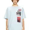 t-boxt-t3 T-shirt με φωτογραφικά μπαλώματα με λογότυπο t-boxt-t3 T-shirt με φωτογραφικά μπαλώματα με λογότυπο