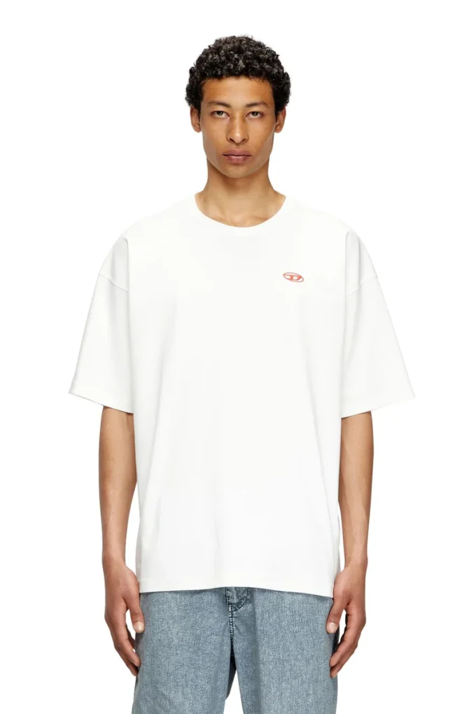t-boxt-t6 T-shirt με κόκκινο οβάλ D